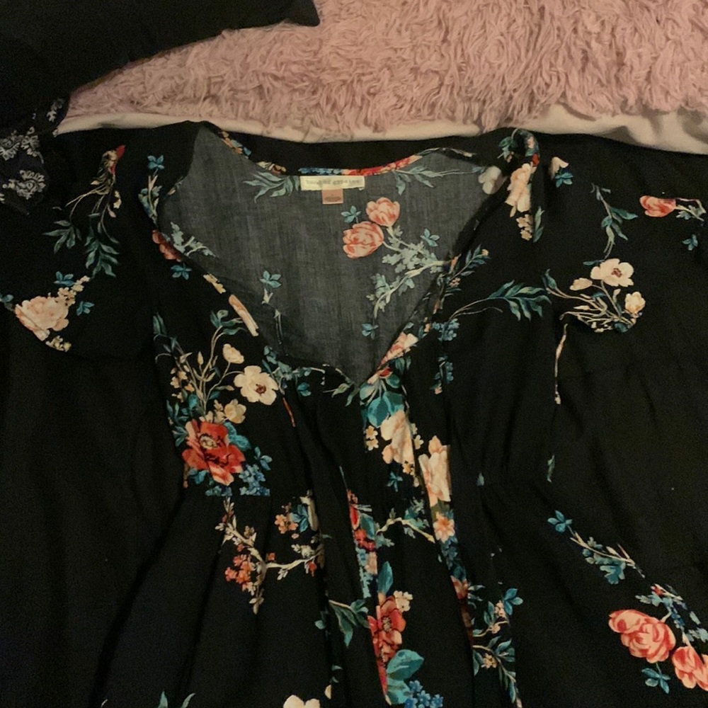 Band of Gypsies romper/jumper with flowers all over.